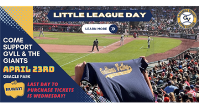 Giants Little League Day is 4/23