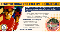 Register for 2024 Spring Baseball!