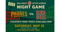 Majors Night Game Saturday 5/10 at McGinnis!